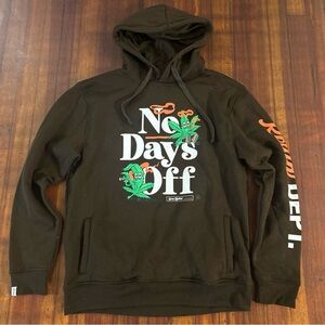 No days off hoodie undrtd mens size XL  brown warm 🔥❤️ Street Wear